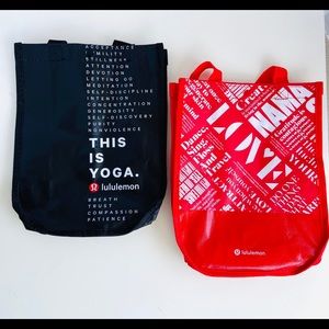 2 Lululemon shopping gift bags